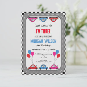 Convite Não consigo me pegar na Festa de aniversário do ca