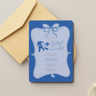 Convite Não dormimos nada menino 1º aniversário