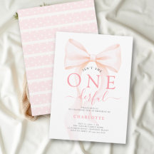Não é Ela Uma Maravilhosa Pink Bow Coquette 1º Ani