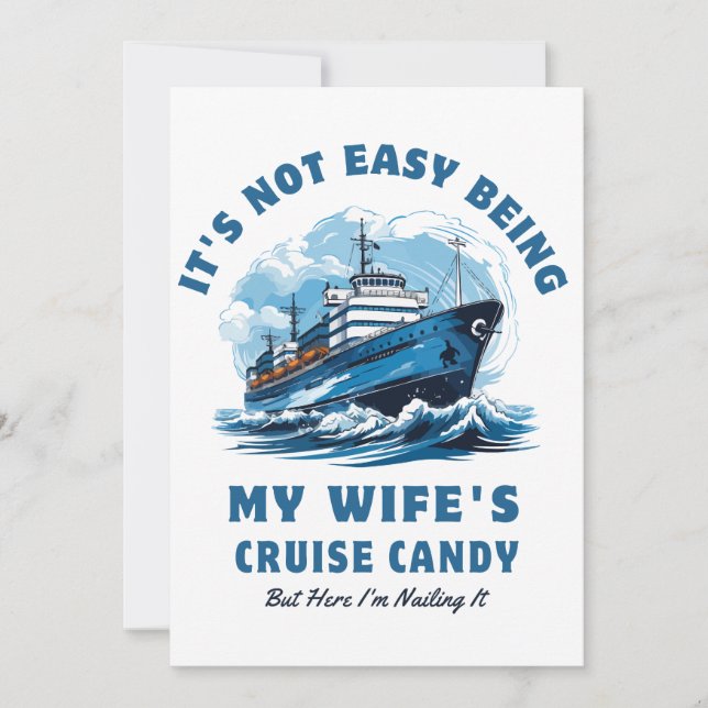 Convite Não é fácil ser o marido da minha esposa. (Frente)