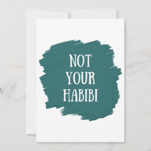 Convite Não é o seu Habibi