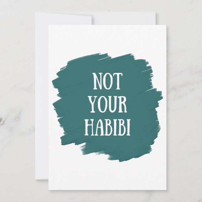 Convite Não é o seu Habibi (Frente)