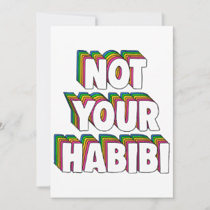 Convite Não é o seu Habibi