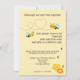 Convite Não é possível estar juntos Chá de fraldas por ema