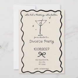 Convite Não É Um Casamento É Melhor Festa Divórcio Engraça