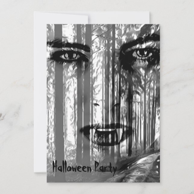 Convite Não entre na floresta (Frente)