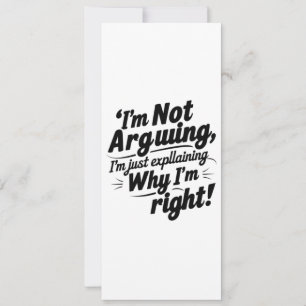 Convite "Não Estou Discutindo"