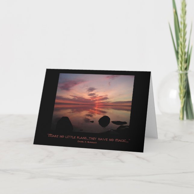 Convite "Não faça nenhum plano pequeno " (Frente)