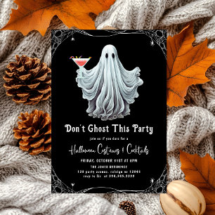 Convite Não Fantasma Este Partido Adulto Festa de Hallowee