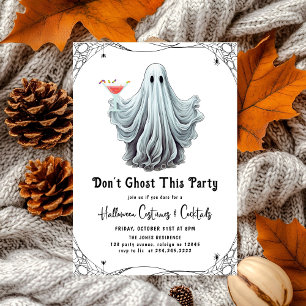 Convite Não Fantasma Este Partido Adulto Festa de Hallowee