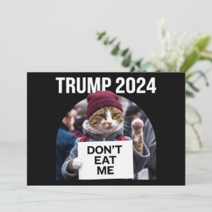 Convite Não me coma gatos para Trump 2024