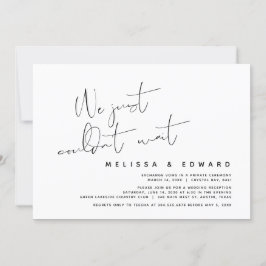 Convite Não podíamos esperar, Elopemento Moderno de Casame