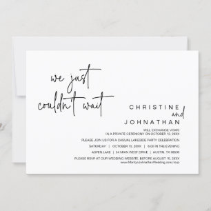 Convite Não podíamos esperar, Inv do Partido Elopement de