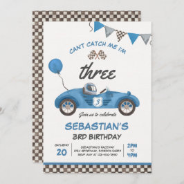 Convite Não posso me pegar, sou três aniversário de 3 anos