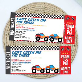 Convite Não posso me pegar, sou três anos