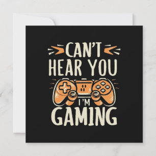 Convite Não Posso Ouvir Você Estou Jogando