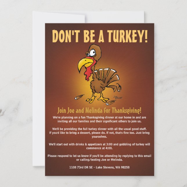 Convite não realmente (Frente)