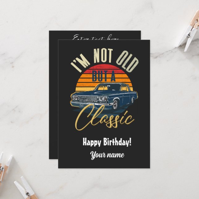 Convite Não sou velho, mas um clássico (Frente/Verso In Situ)