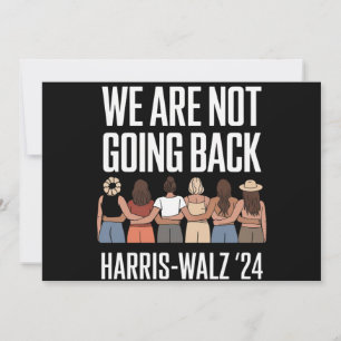 Convite Não Vamos Voltar Kamala Harris Waltz 24