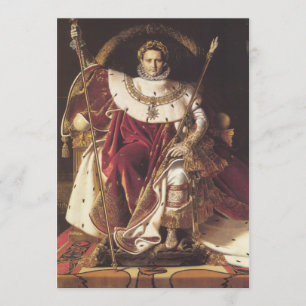 Convite Napoleão I em seu Império Throne