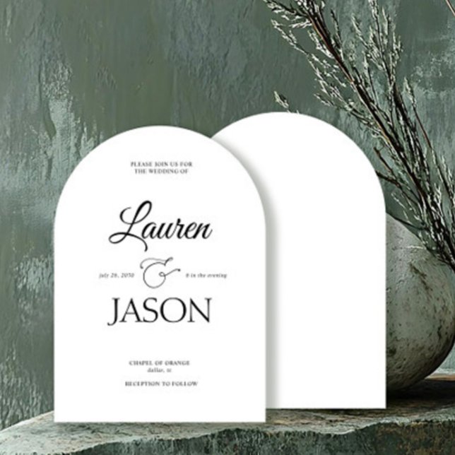 Convite Narração de caligrafia minimalista moderna (Criador carregado)