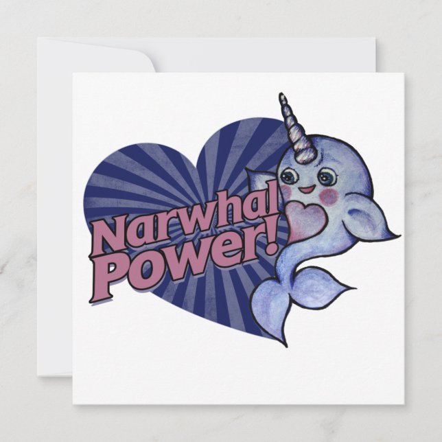 Convite Narwhal Power (Frente)