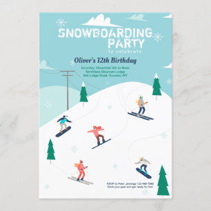 Convite nas Encostas de Esqui