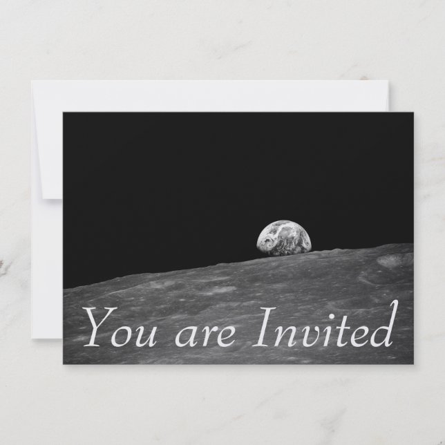Convite Nascer da Terra da Missão Lunar Apollo 8 (Frente)