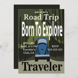 Convite Nascer Para Explorar Viagem de Viagem Rodoviária