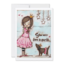 Nascer para Sparkle - Placa de arte enquadtável