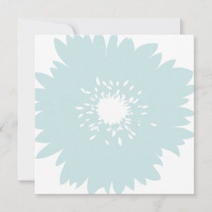 Convite Nascimento da Flor Azul-Chic