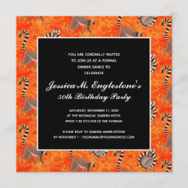 Convite Nascimento da Natureza do Limur de Malha-Anel em M