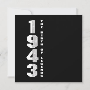 Convite Nascimento das lendas 1943 77. º presente de anive