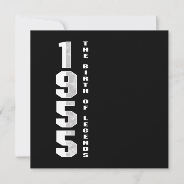 Convite Nascimento das lendas 1955 65. º presente de anive (Frente)