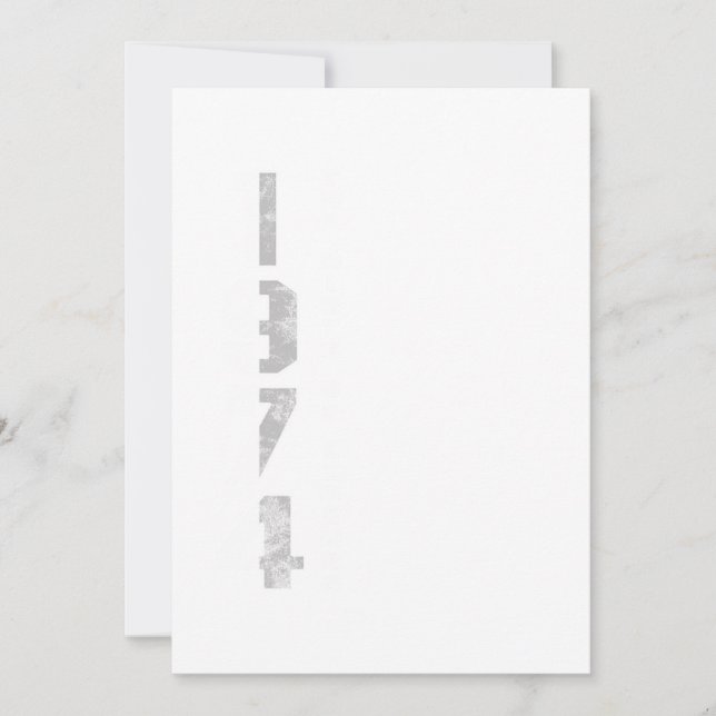 Convite Nascimento das lendas 1974 46. º presente de anive (Frente)