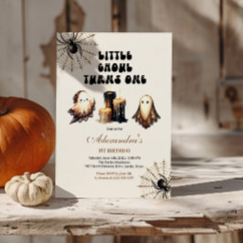 Convite Nascimento neutro de pequeno ghoul