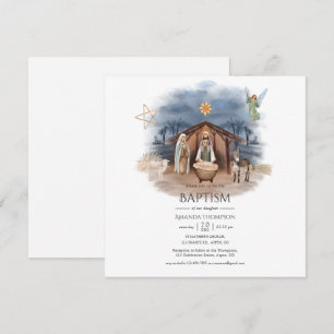 Convite Nascimento Religioso de Natal Jesus Cristo Em