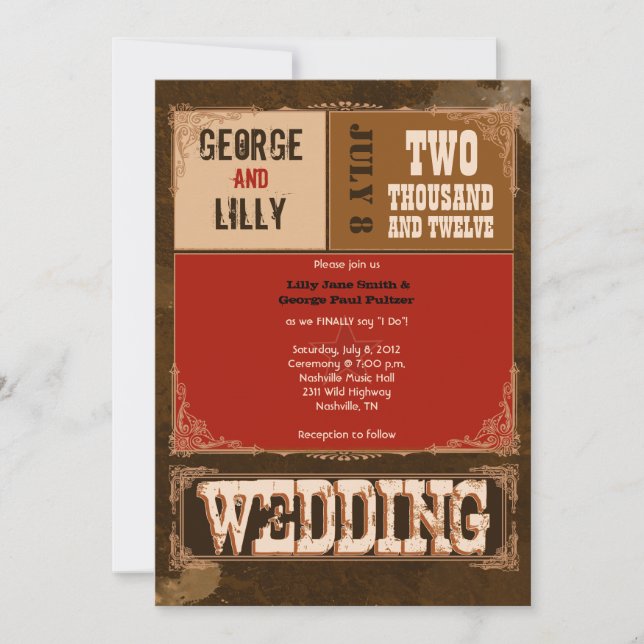 Convite Nashville convida:  Cereja (Frente)