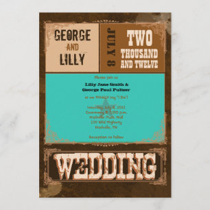 Convite Nashville convida:  Turquesa