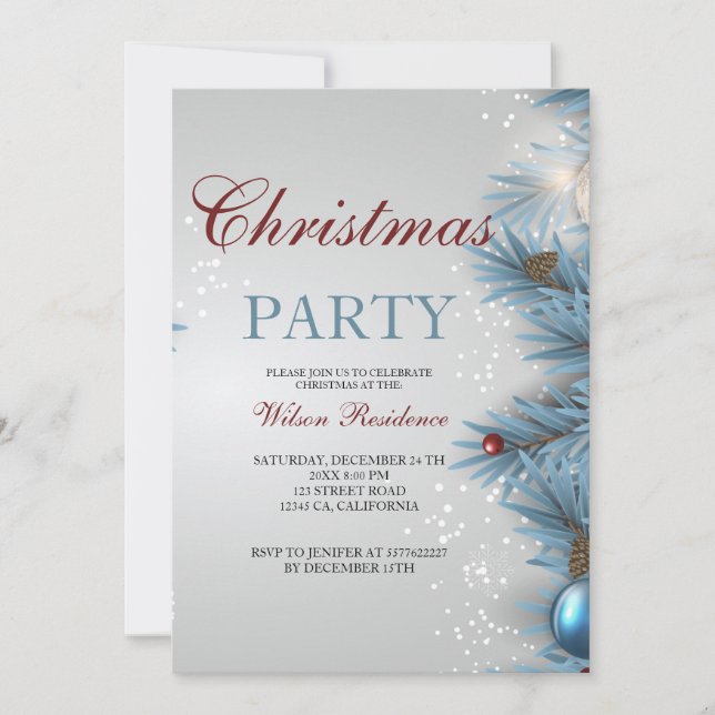 Convite Natais vintages (Frente)