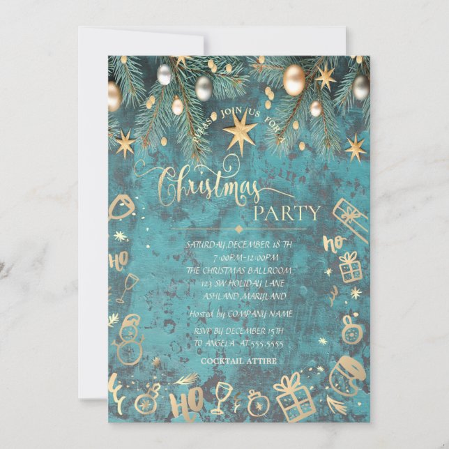 Convite Natais vintages, Stars Company (Frente)