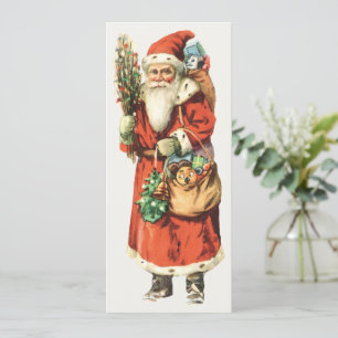 Convite Natal Antigo, Imagem Recortada de Papai Noel