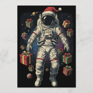 Convite Natal Astronauta Natal