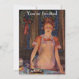 Convite Natal Baking Vintage