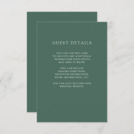 Convite Natal Botânico | Detalhes do Convidado de Casament