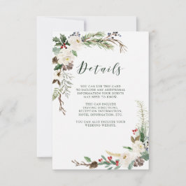 Convite Natal Botânico | Detalhes do Convidado do Casament