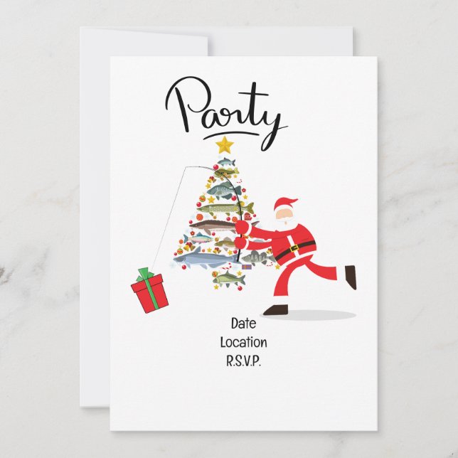 Convite Natal com o Papai Noel (Frente)