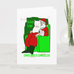 Convite natal covid cancelado papai noel engraçado