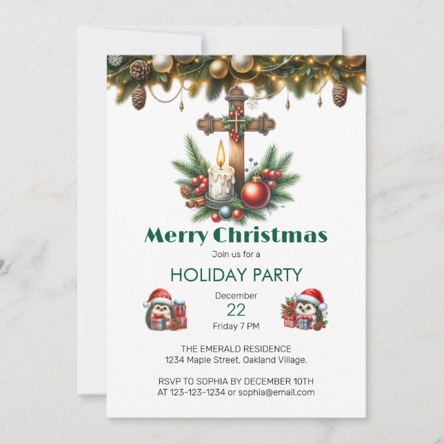 Convite Natal da Cruz de Madeira e das Velas (Frente)