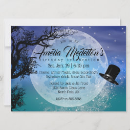 Convite Natal da Magia de inverno